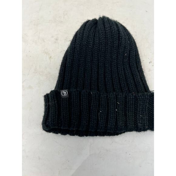 Yea Nice Black Acrylic Knit Beanie Cap - Picture 2 of 5